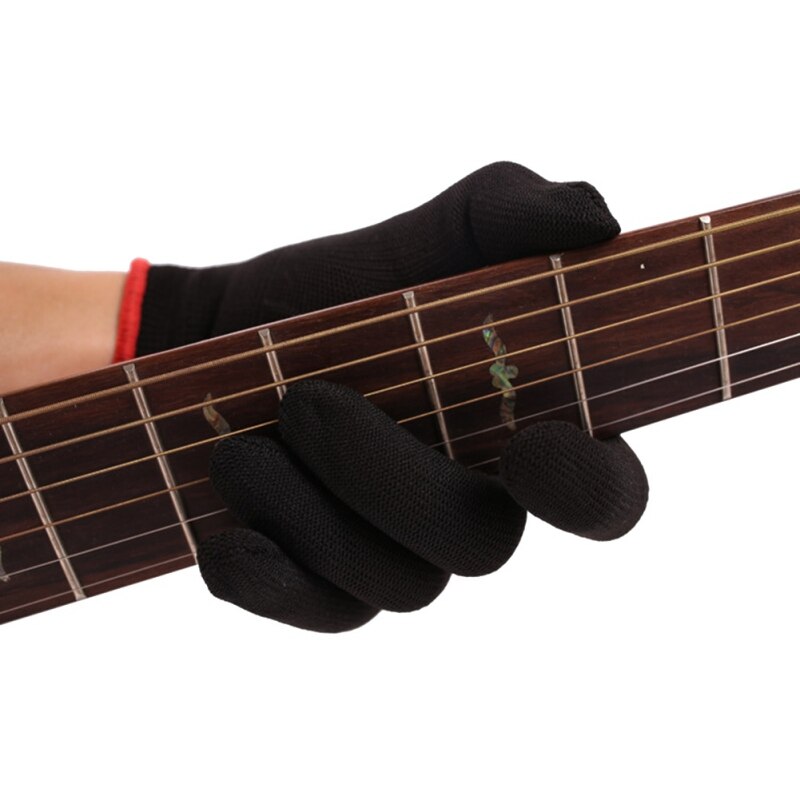 Fingertip Anti-pain Left Hand Guitar Glove Bass Glove Practice Fingertips Glove Perfect Accessory For Musicians