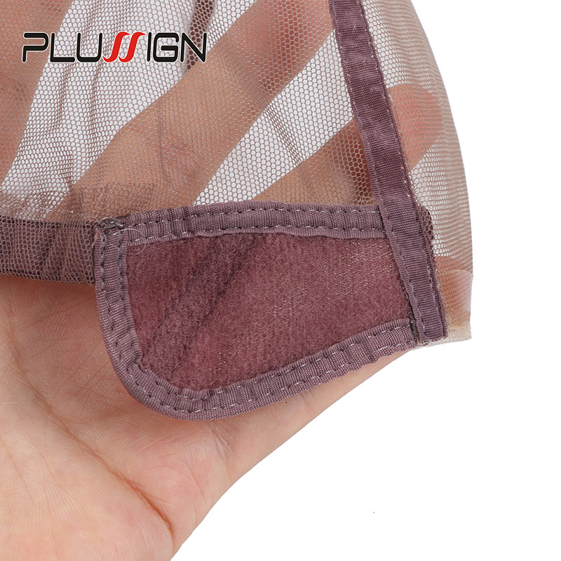Peluca de encaje completo Hd sin pegamento, gorro para hacer pelucas, parte en U, Base de pelo, Red con banda ajustable, tamaño mediano y grande