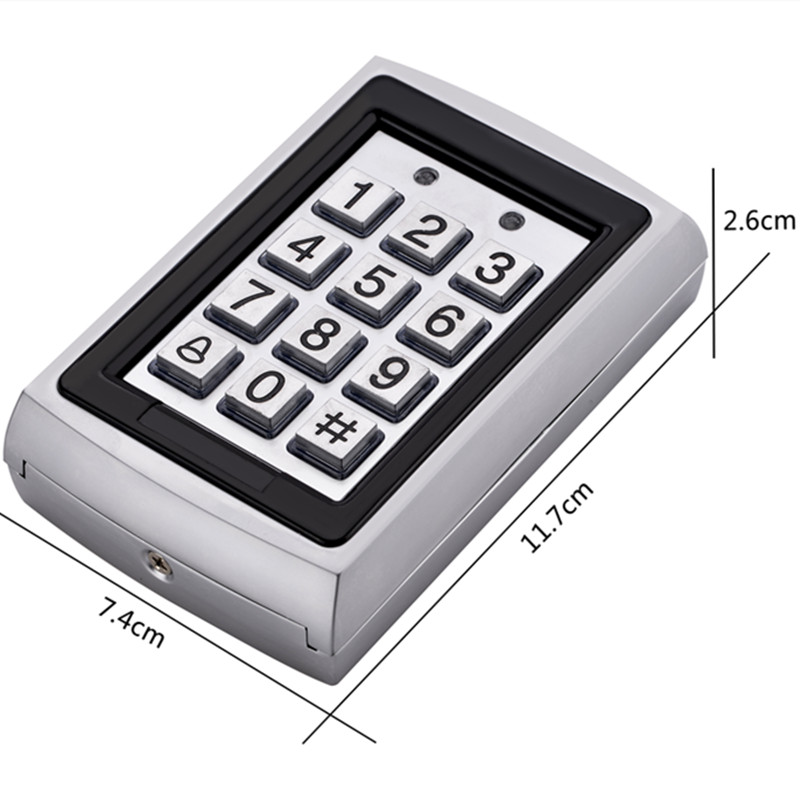 SZBestWell Waterproof Metal Rfid Access Control Keypad With 1000 Users For RFID Door Access Control System: 7612