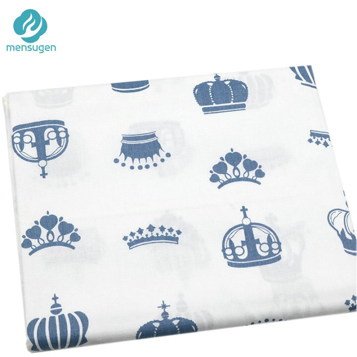 Mensugen crown chevron 100%  bomullstyg meter för patchwork quiltning baby sängkläder spjälsäng filt sömnad material: 8