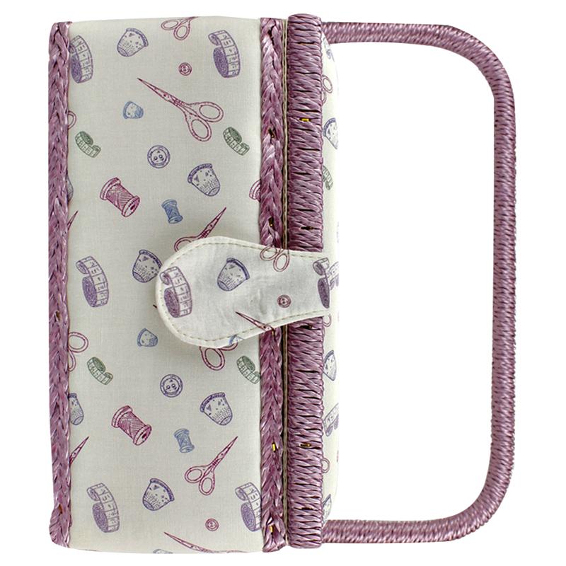 European Style Portable Sewing Box Sewing Needle Thread Storage Box Sewing Case Container for Home Bedroom