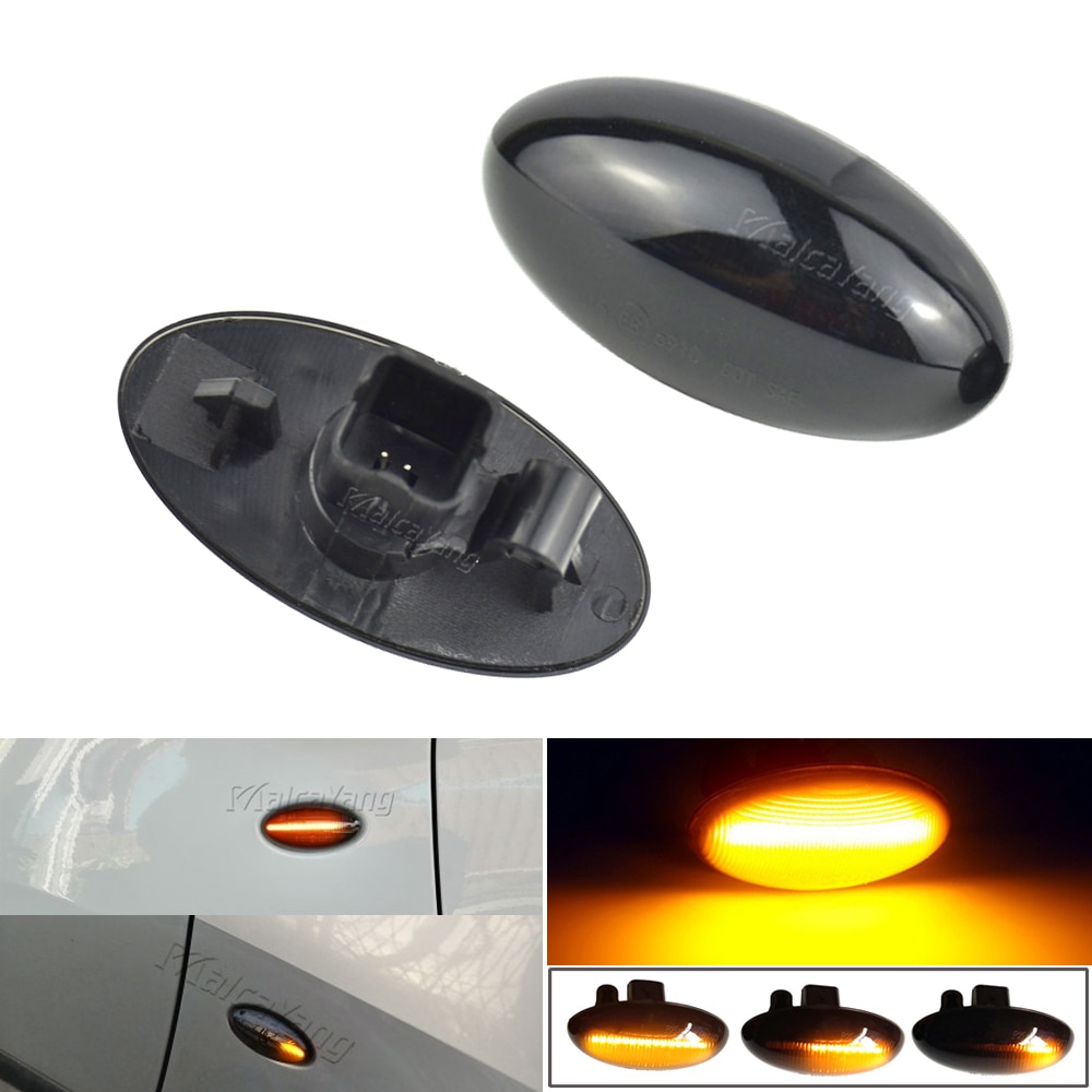 Led -dynaaminen suuntavilkun sivuvalo peräkkäinen vilkkuvalo peugeot 307 206 207 407 107 607 -sarja citroen  c1 c2 c3 c5: lle