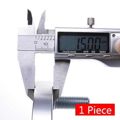TEEZE Car styling Wheel Spacer 4x100 CB 56.1mm for CRX Accord Civic Aluminum alloy wheels adapter Espaceur de roue 1 pieces: Silver spacer 15mm