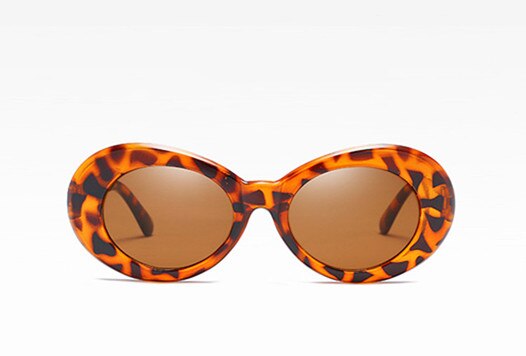 Clout Goggles Retro Sunglasses Women Red Pink Vintage Round Sexy Sun Glasses Kurt Cobain UV400 Eyeglasses Goggles: C4 Leopard