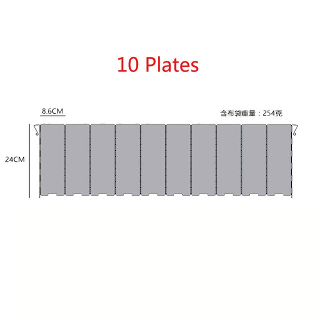 Parabrisas plegable de 8/9/10 placas para acampar al aire libre, estufa de Gas para barbacoa, pantalla de protección contra el viento para Picnic,: 10