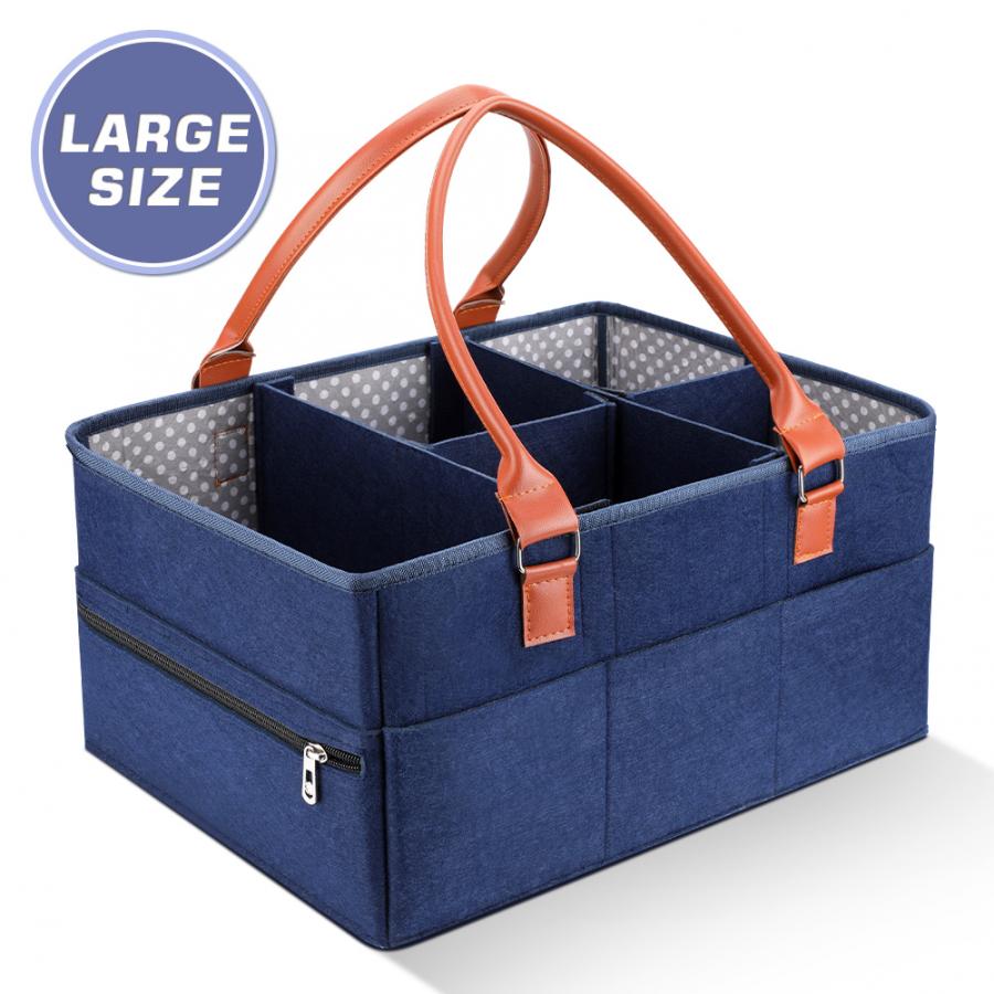 Babyble caddy organizer bærbar holdertaske til puslebord og bil mumie pusletaske børneværelsets vigtigste opbevaringsspande: Default Title