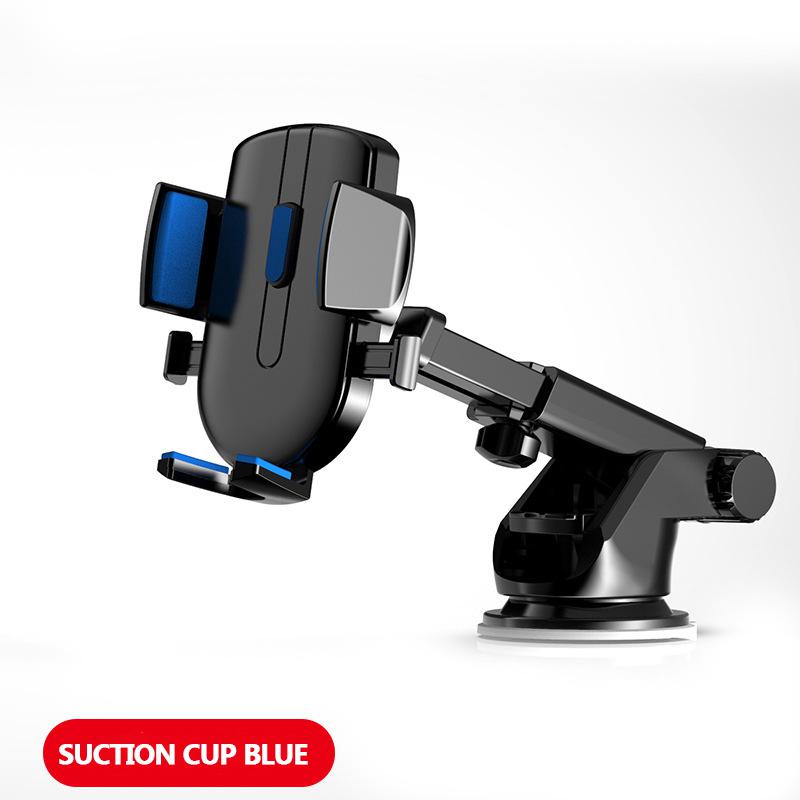 LISM Sucker Car Phone Holder Mobile Phone Holder Stand in Car No Magnetic GPS Mount Support For iPhone 11 Pro Xiaomi Samsung: Blue Sucker Type