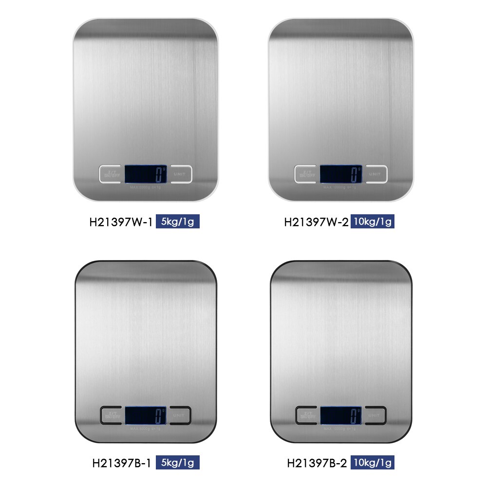 Báscula de Cocina eléctrica precisa de 10kg/1g báscula de cocina de alta precisión Mini Balanza de alimentos con plataforma electrónica