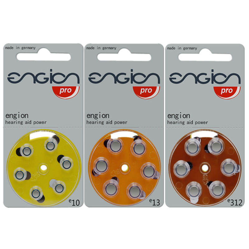60 PCS ENGION Zinc Air Hearing Aid Batteries A312 312A ZA312 E312 S312 PR41. A10 10A E10 PR70.13A A13 13A S13 P13 PR48 Battery