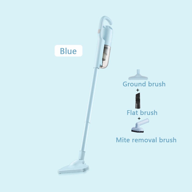 Jiqi Multifunctionele Verwijderen Mijt Stofzuiger Thuis Handheld Dust Collector Acarid Remover Krachtige Ultra Stille 220V: Blue