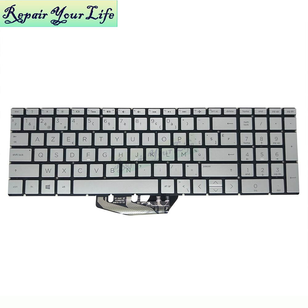 Ser teclado para HP 15-DA 15-DB 15-EC 15-CN 15-CW 15-da0000 15-DA0002DX belga retroiluminación blanca no accesorios de Marco