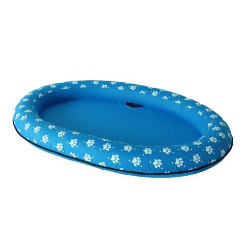 Piscine gonflable pour animaux domestiques, lit de radeau flottant pour chiens et chats, coussin de jeu d&#39;eau, jouet de plage gonflable: Blue