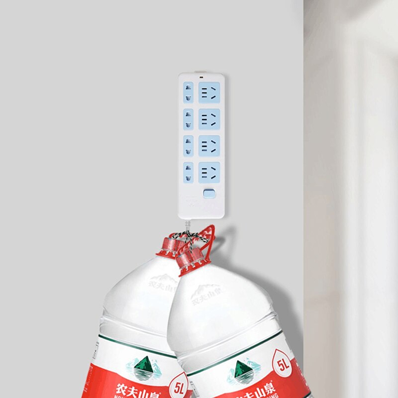 Seamless Punch-free Plug Sticker Holder Self Adhesive Wall Mount Power Strip Holders Socket Fixer Cable Organizer Home Organizer