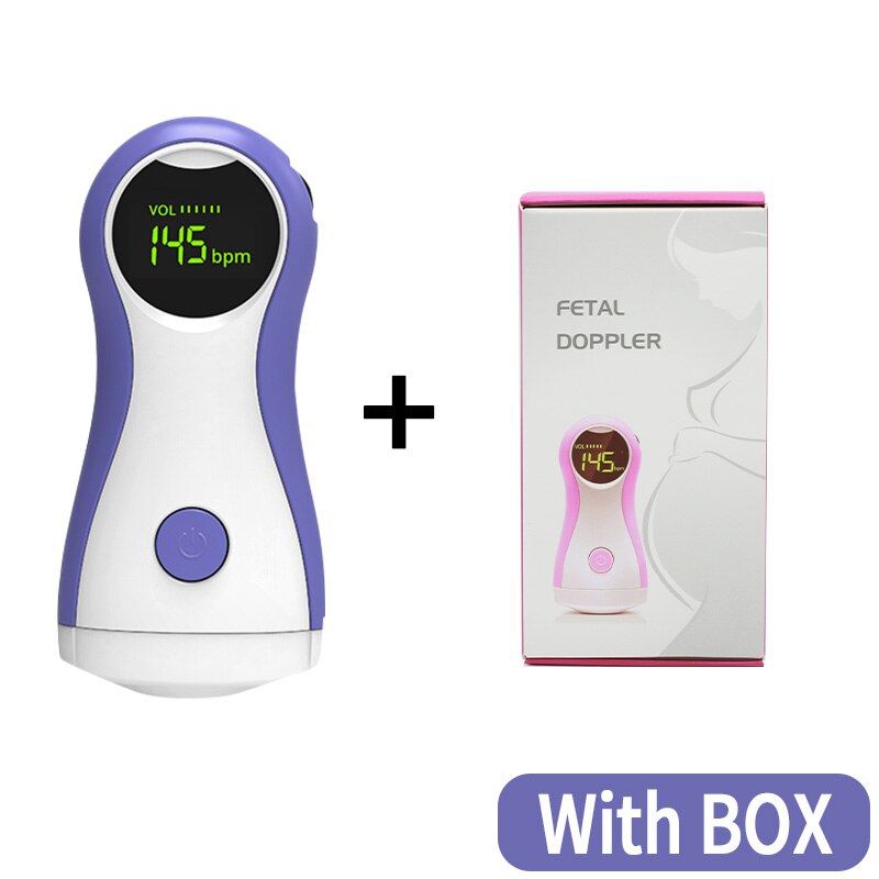 Ultrasound Doppler Fetal Portable Baby Monitor Doppler for Pregnant Women Handheld Sonar Doppler Pregnancy Doppler Detector: Purple Fetal Doppler