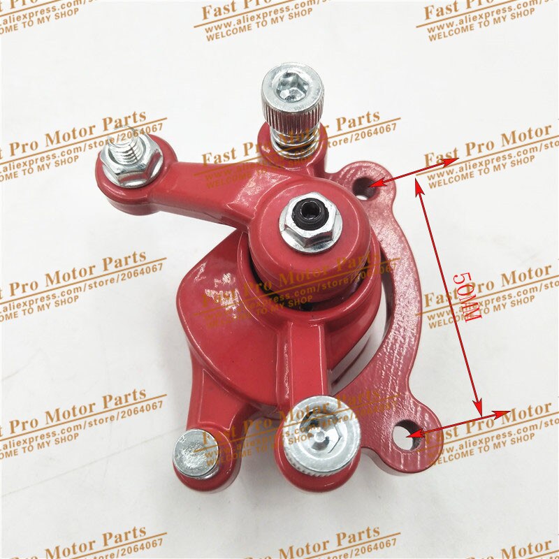 Gas Elektrische Scooter Remschijf 140 Mm/120 Mm Voor 47cc 49cc 2 Takt Pocket Bike Mini Dirt Bike atv Quad Mini Motorfiets: Front brake Red