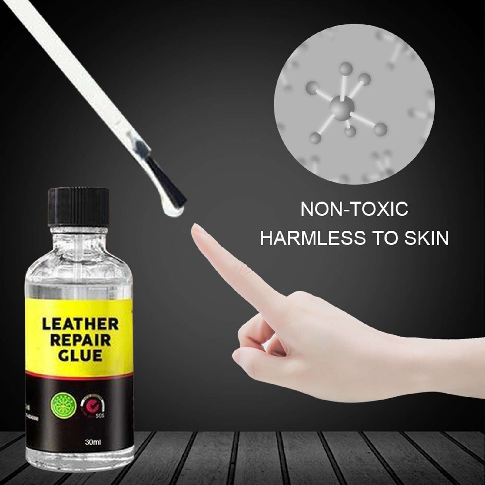 Leer Lijm 50Ml Lederen Kras Reparatie Zachte Lijm Incognito Transparante Wasbare Vloeibare Lijm Leer Lijm Lijm Vloeistof