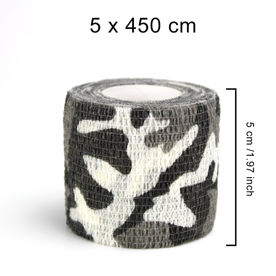 WorthWhile 5CM*450CM Self Adhesive Elastic Bandage Non-woven Fabric Tape Fitness Gear Knee Elbow Support Injury Pad: Camo Patter 2