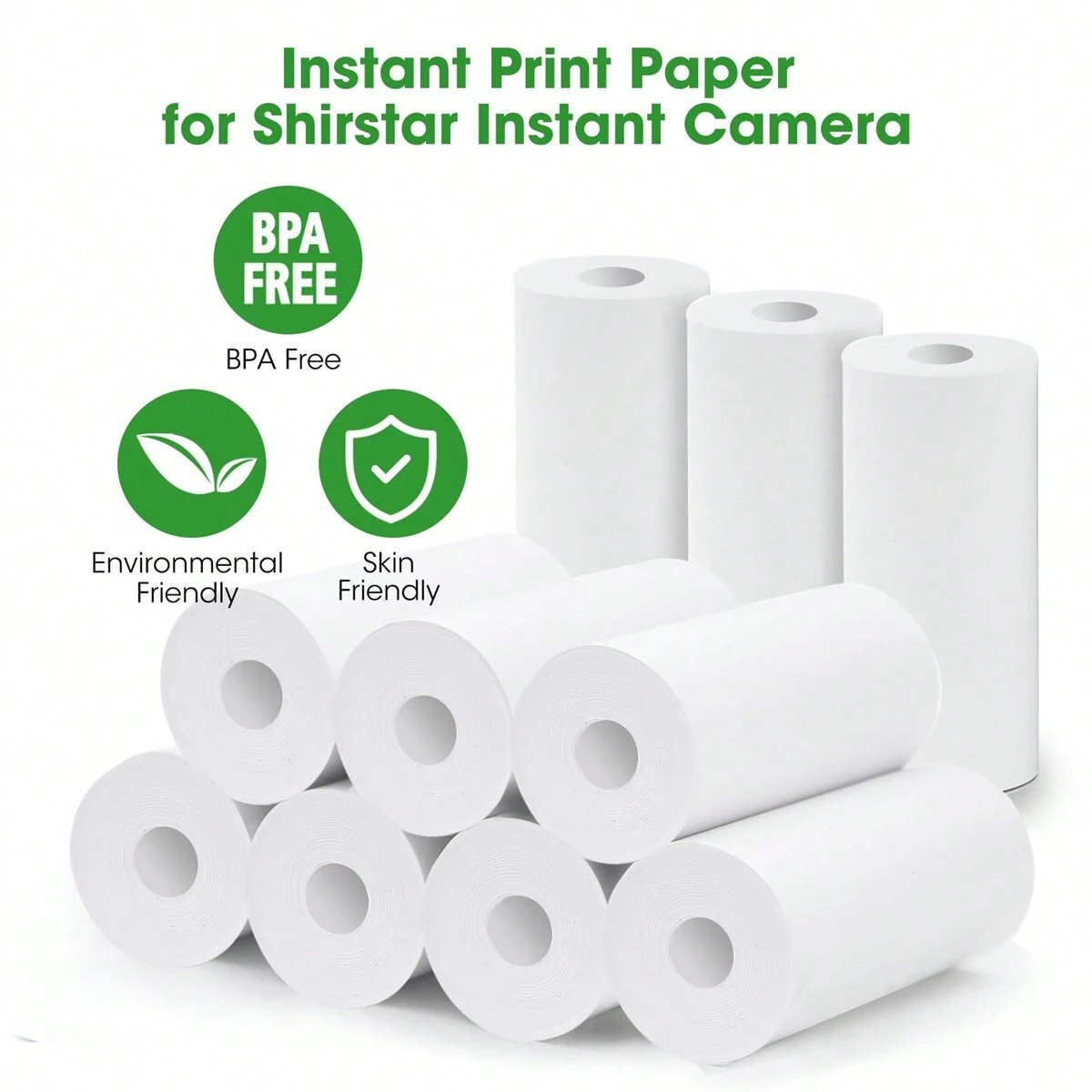 Mini Thermisch NO-Sticker Papier 57mm Voor Foto Foto Draagbare Printer Thermisch Papier Afdrukken Papier Voor Pocket Printers camera