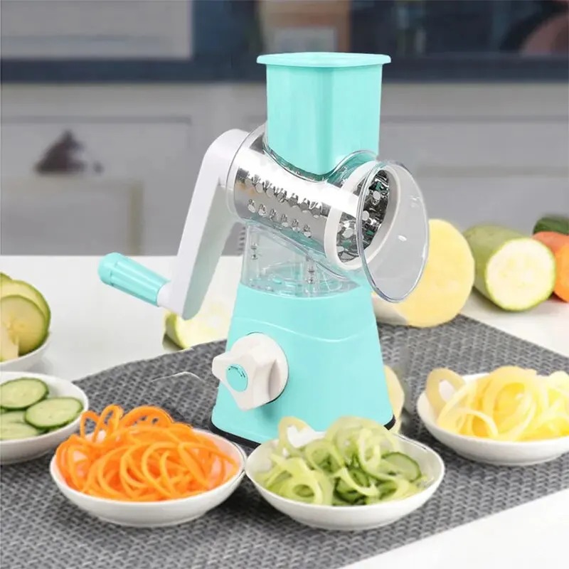 Multifunktionaler Rolle, Gemüseschneider, Handkurbel, Zuhause, Küche, Schredder, Kartoffelreibe