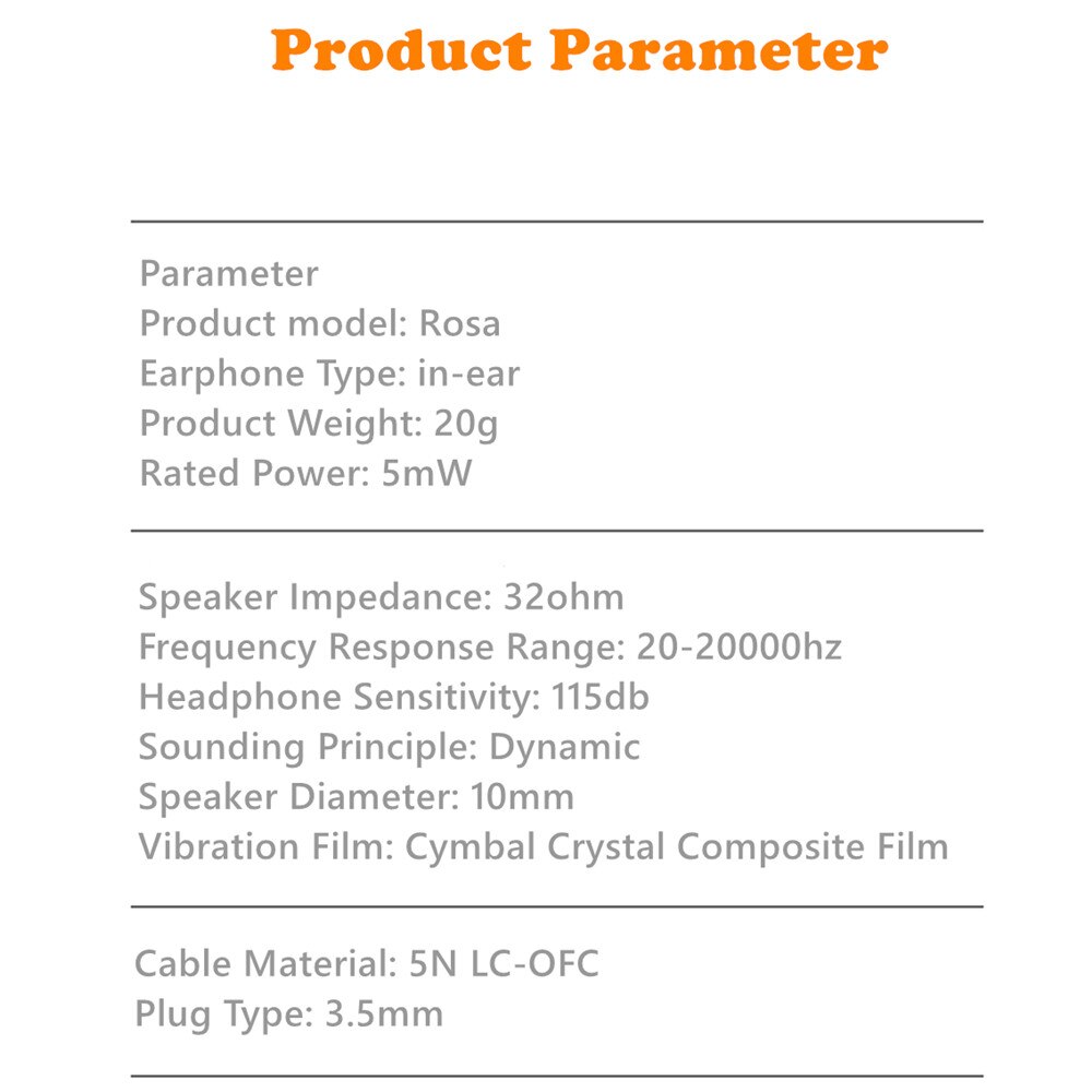 FENGRU Rosa 10mm Beryllium Crystal Composite Film In ear Metal Earphone HiFi IEM earbuds With 2Pin 0.78mm 5N OFC cable