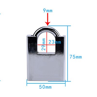 1PCS keyed padlock Galvanized iron lock Anti - theft waterproof dust pry Security lock Door / warehouse / dormitory padlock: Universal key 60mm