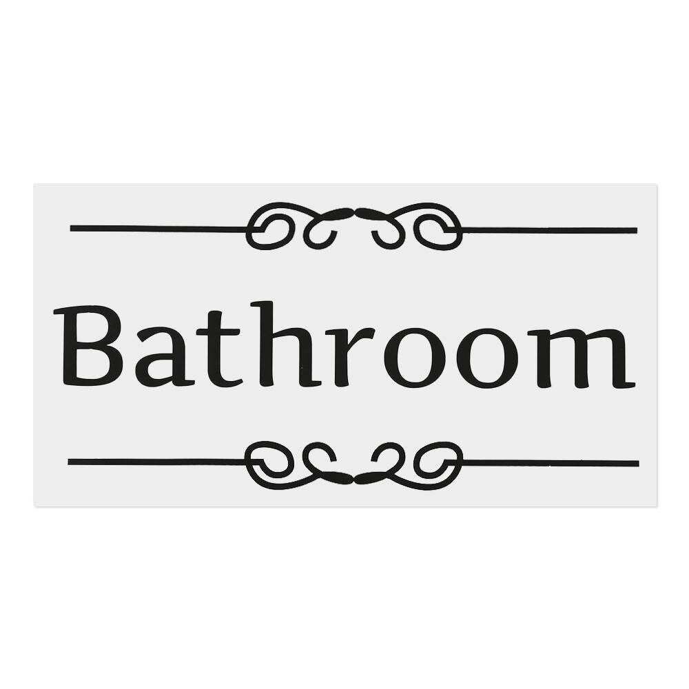 Diy Office Bedroom Playroom Vinyl Wall Art Toilet Decals Entrance Sign Door Stickers