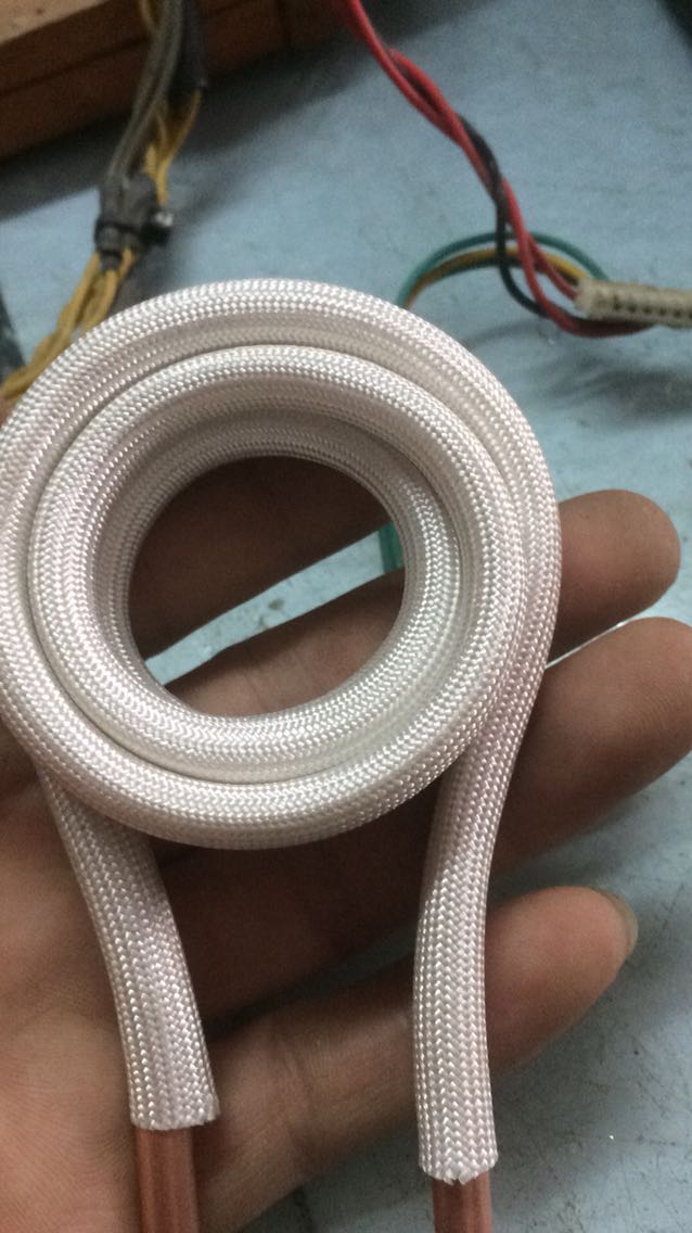 High frequency machine induction heating coil Water drill gear turning tool heating coil Flat coil copper tube induction coil