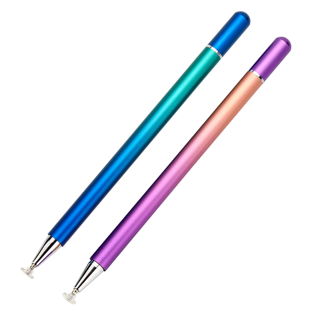 Gradiënt Stylus Pen Magnetische Cap Clear Disc Stylus Vervanging Tip Screen Pen Stylus Tablet Telefoon Pen Met Ingebouwde