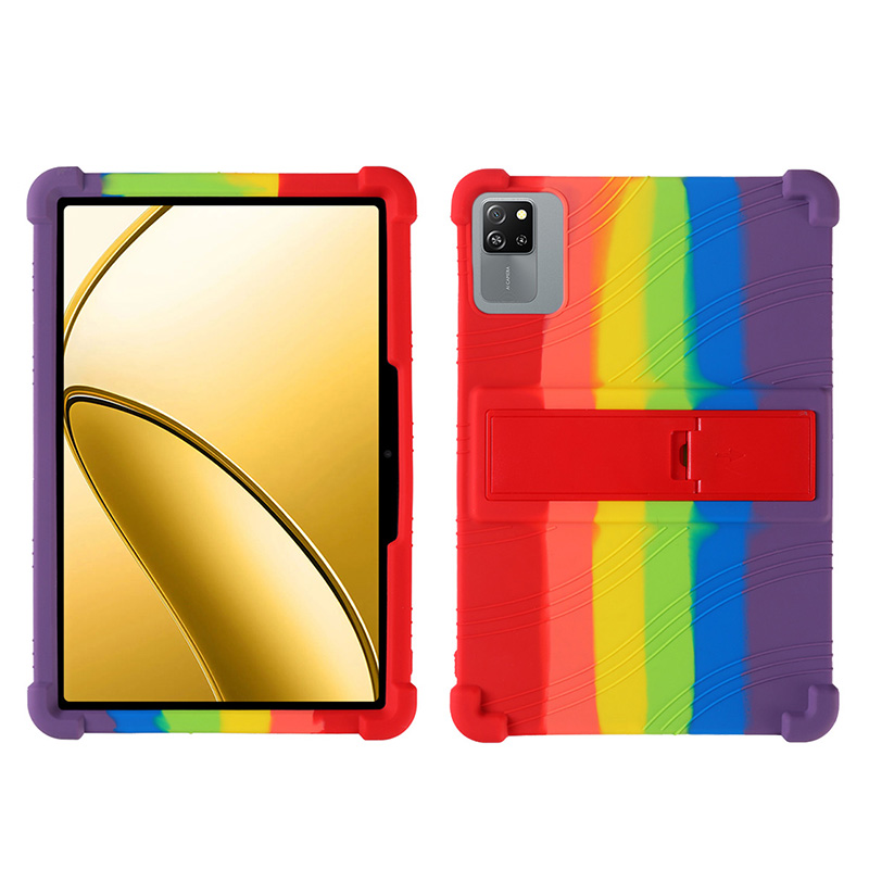 Case for Blackview Tab 60 WiFi Tablet, Kids Friendly Soft Silicone Adjustable Stand Cover for Blackview Tab60 Pro Kids 10.1inch: Colored