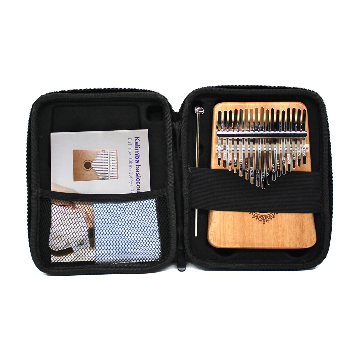 Kalimba veske med 17 nøkler /21 nøkler oppbevaringsveske thumb piano mbira box bag bærbar piano bag multifunksjon sterk kalimba veske