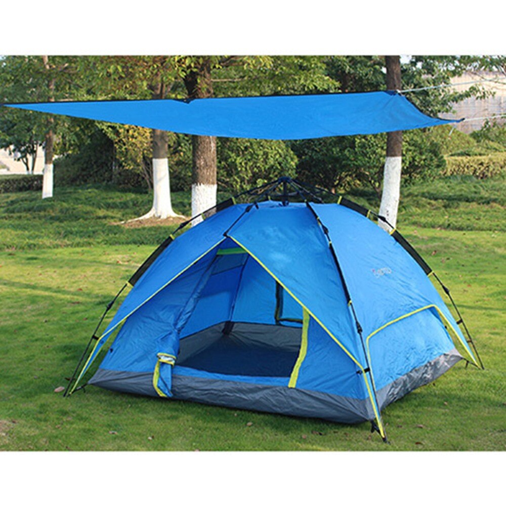 Multifunctional Camping Mat 420D Oxford Cloth Picnic Mat Awning Sun Shelter Beach Outdoor Garden Canopy Sunshade Tent Shade