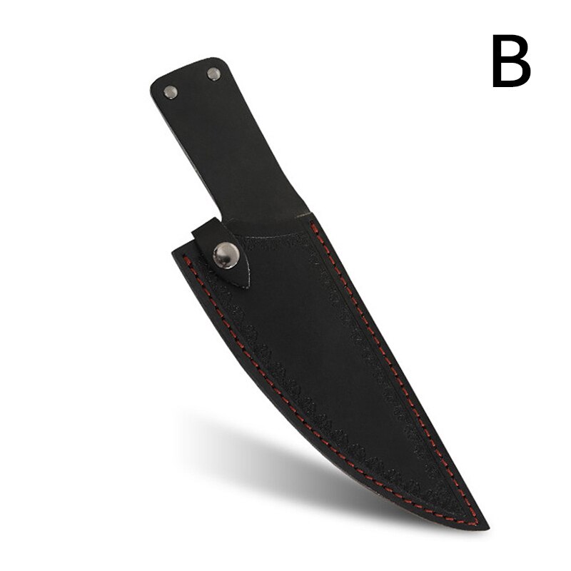 1PC Knife Sheath Cover Case Leather Scabbard Chef Knives Sheath Edge Guard Protective Covers Butcher: B