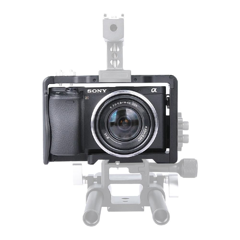 Yiwa dslr-camera, konijnenkooi, universeel voor sony  a6- serie, aluminiumlegering, handheld stabilisator, fotografiebeugel  r30