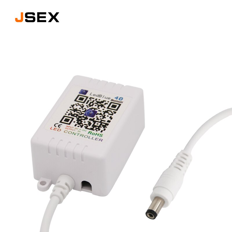 5-24V Wireless Bluetooth Single LED Controller For LED Strip Dimmers 12V 12 V Brightness Music LED Light APP Remote Controller: White