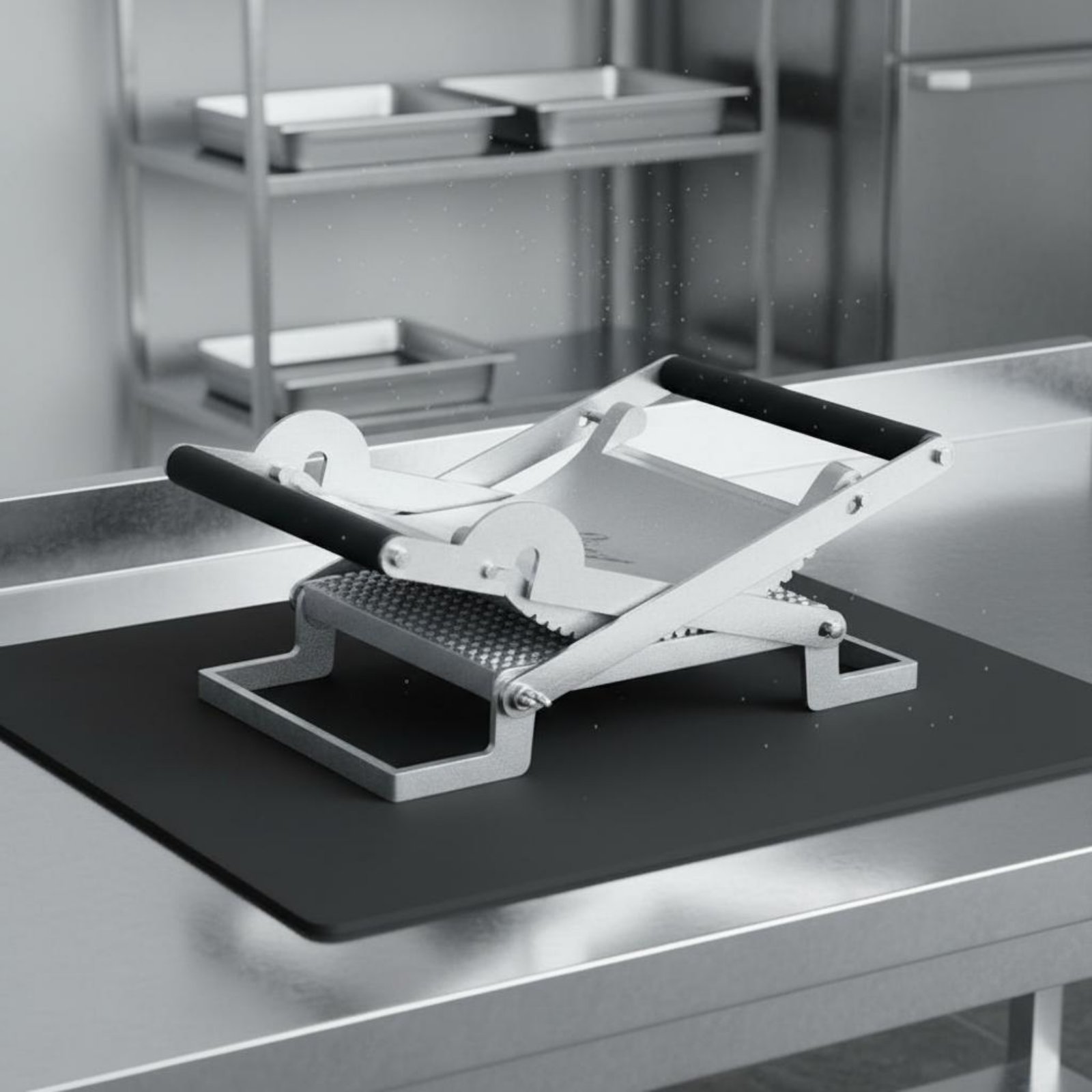 Manual Meat Tenderizer Tenderizes and Flattens Meat Flattener Press Schnitzel Fabricator Press Enhances Marinade Absorption