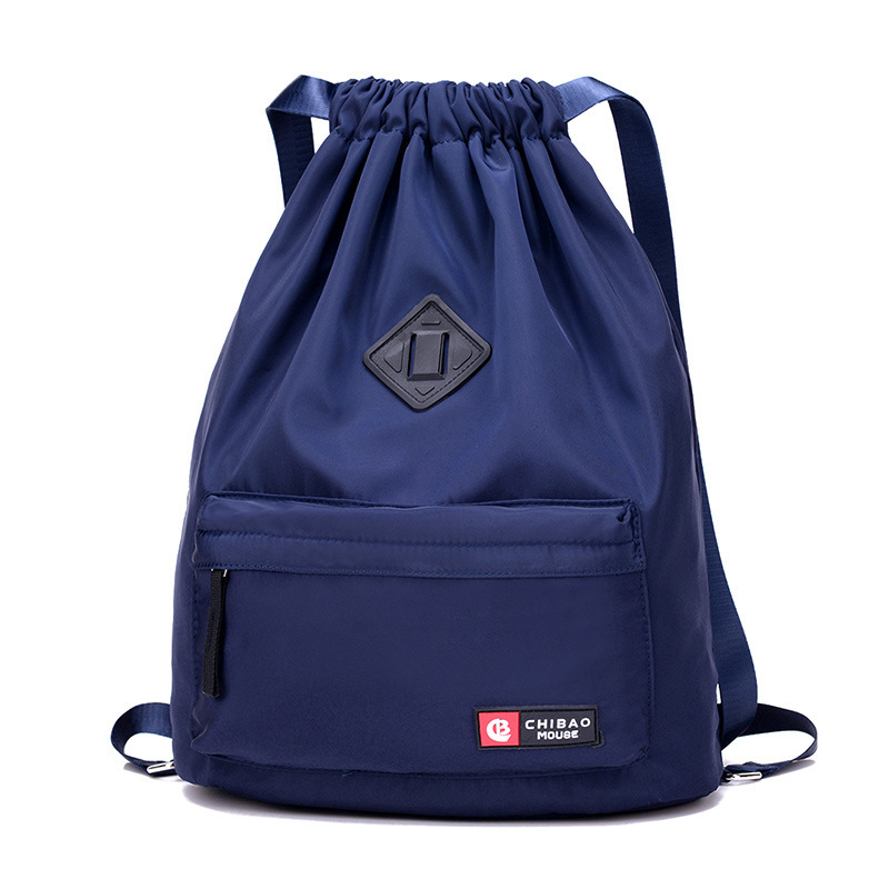 Pliable corde sacs à dos voyage sac à bandoulière hommes et femmes étanche en nylon sac à dos sac à cordon sport en plein air modis étanche: Bleu