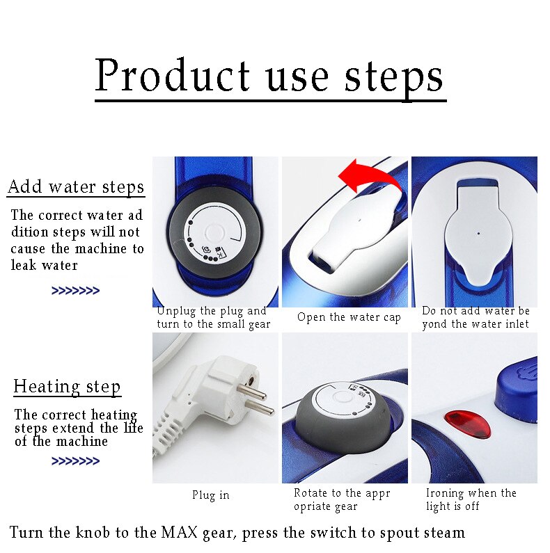 Plancha de vapor para ropa de casa, plancha de vapor para ropa
