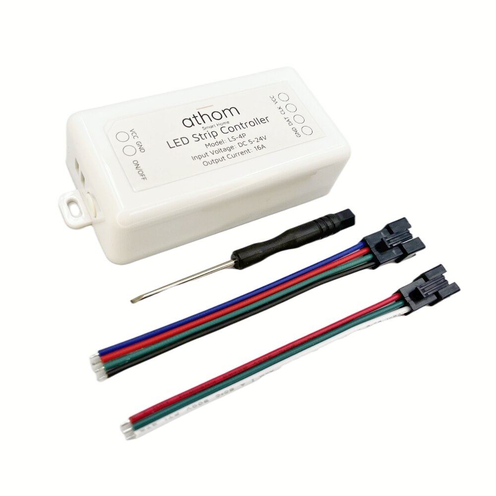 Athom Pre Flitste Tasmota High Power WS2811 WS2812B Led Adresseerbare Light Strip Controller 5V/12V