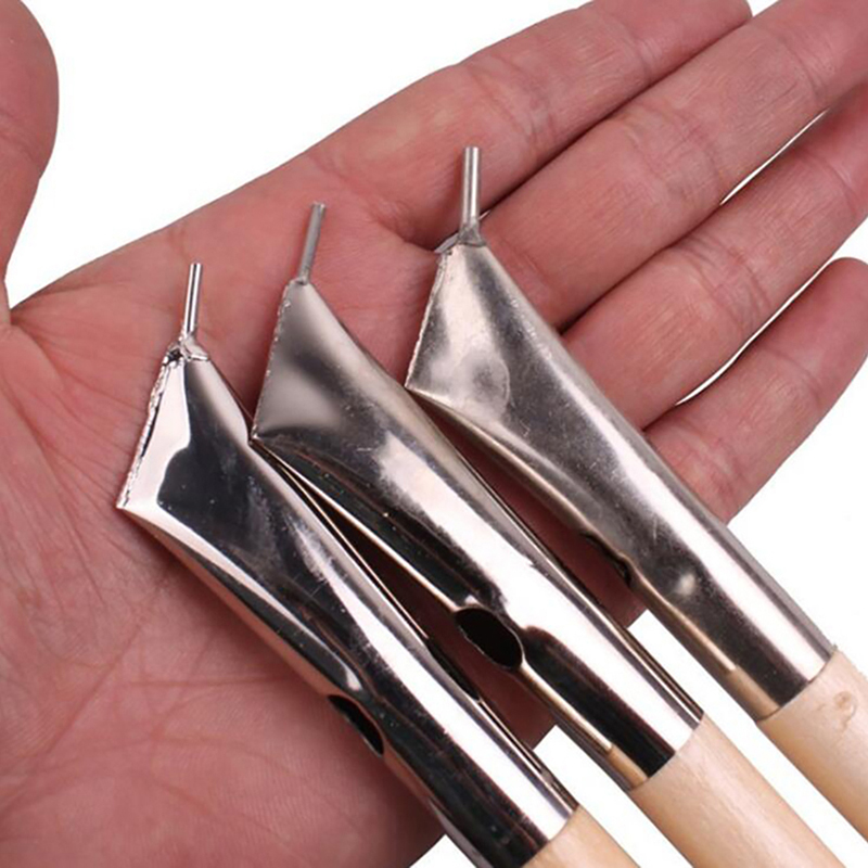 3PCS/Set Tjanting Tool Art Clay Pottery Printing Batik Knives Pens Wax Tjanting Needle Sculpture Craft Pottery Tool