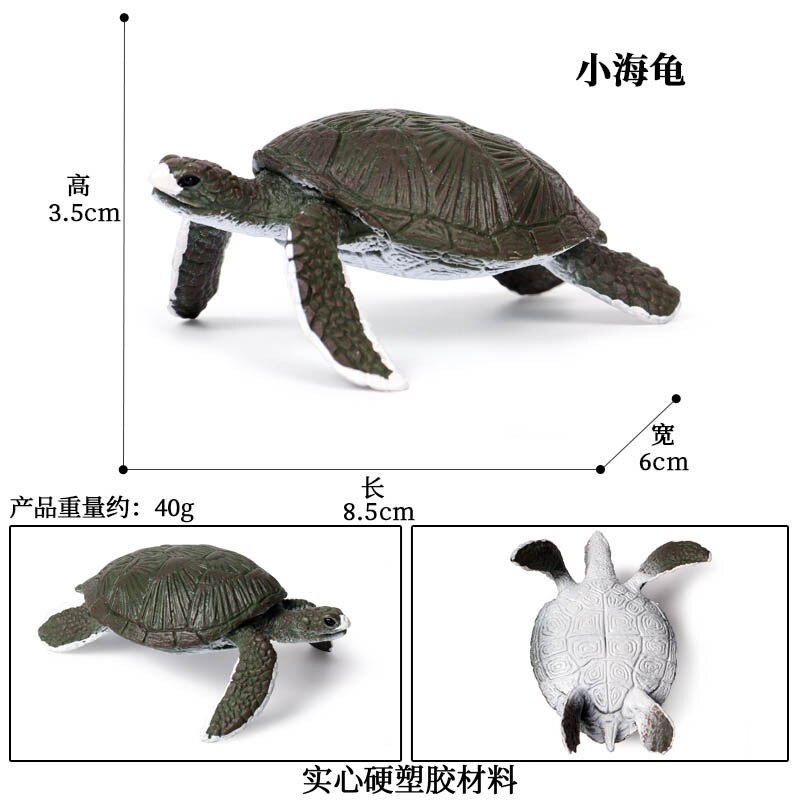 Simulatie Oceaan Dier Zeeschildpad Serie Model Action Figures Collection Miniatuur Cognitie Creativiteit Speelgoed Voor Kinderen: M-365