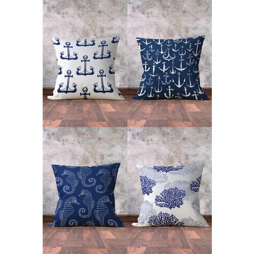 Modaria 4'lü Custom Digital Printed Decorative Pillow decorate Case