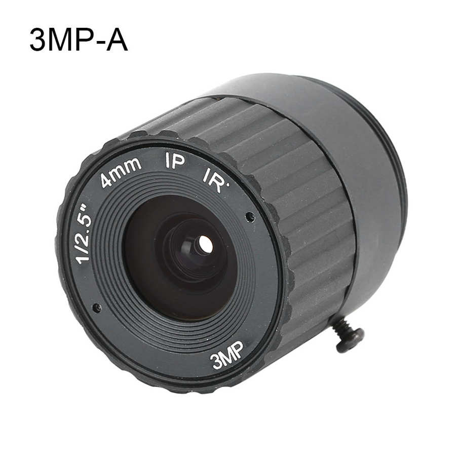 CCTV Lens 4mm Camera Lens 4mm Length Camera Lens 3MP High Definition CCTV Surveillance Wide Field Angle Security Camera Lens