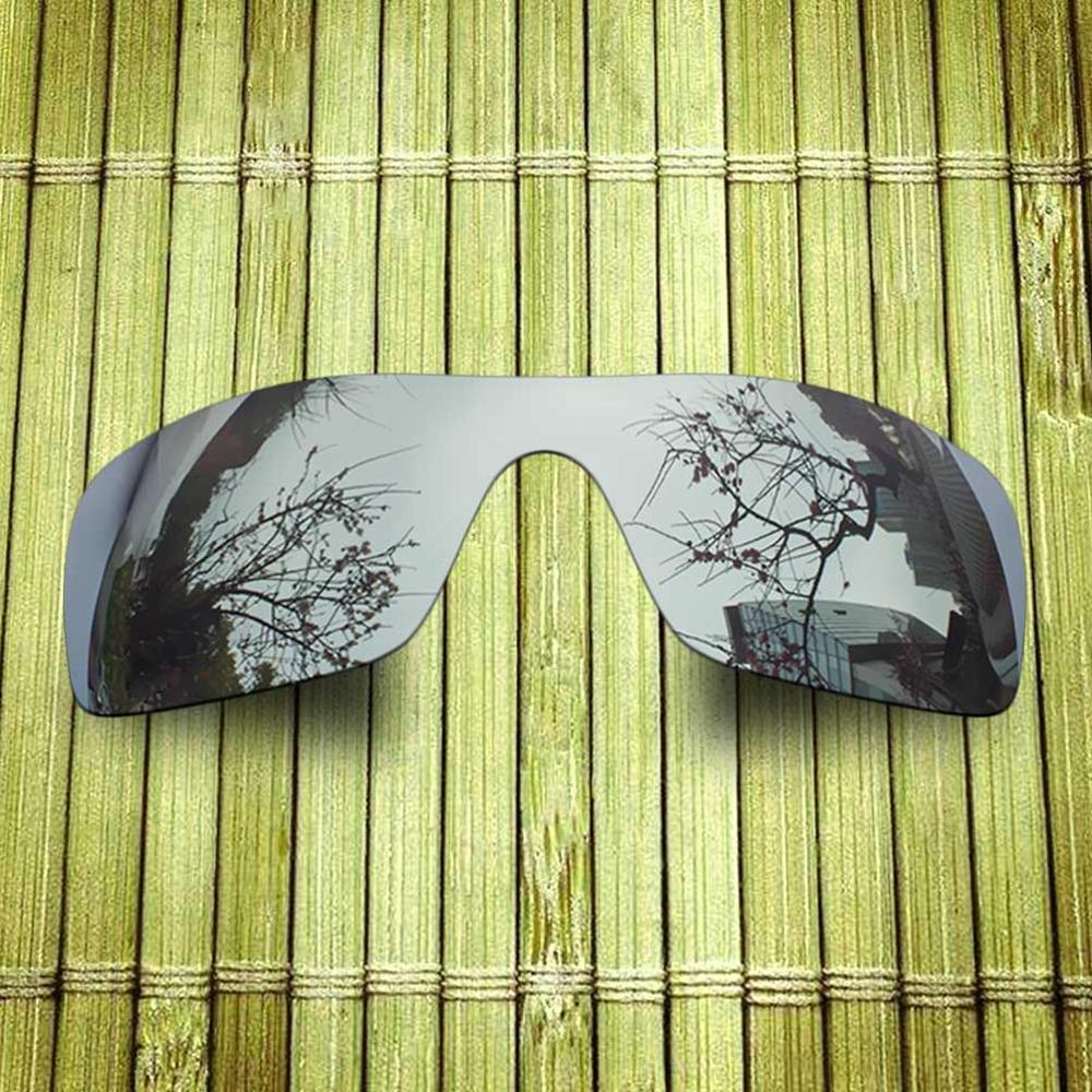 Polarized Replacement Lense For-Oakley Batwolf Sunglasses Frame True Color Mirrored Coating - Options: Chrome