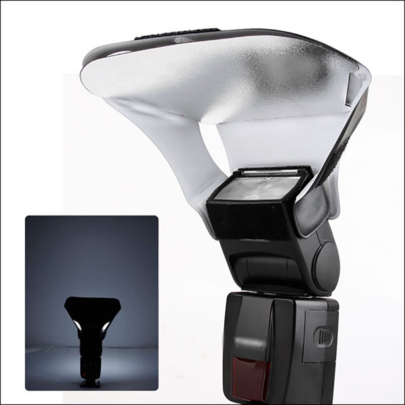 Universal Flash Diffuser Licht Uitsmijter Kit W/3 Kleuren Zilver Goud Wit Reflector Voor Standaard Schoen-Mount Flash digitale Camera &#39;S