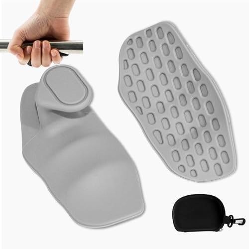 Antislip gripversterker Gymhandschoenen Geen zweterige draagbare vingertrainer Ademend comfort Workout-grepen voor halterlift: Bruin