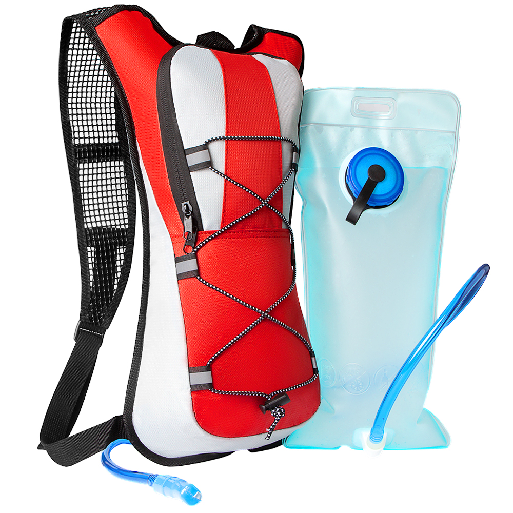 Trinkrucksack Trinkrucksack mit 2 l Wasserblase, leichter isolierender Wasserrucksack zum Radfahren, Wandern, Laufen, Klettern: grüNe farbe