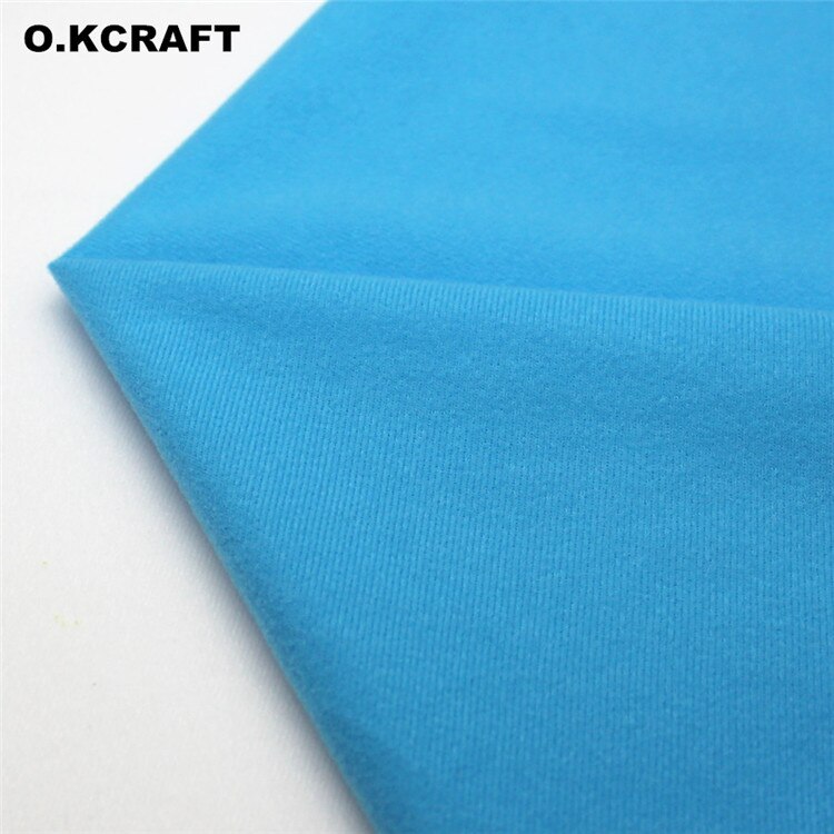 40x50 cm 30 Kleuren Goedkoopste Polyester Loop Fleece Stof Tricot Fluwelen Geborsteld Stoffen voor Patchwork Naaien Doll Gevulde speelgoed Doek: Blue Q0502
