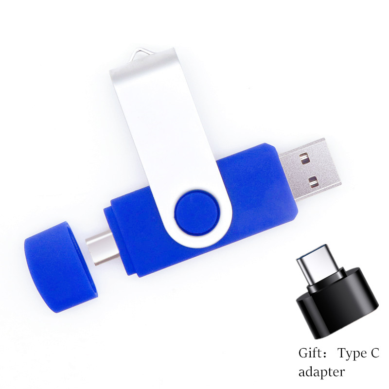 Dysk flash usb otg 64gb 128gb typu c 16gb usb 2.0 512gb 256gb 8gb usb 4gb do 32gb: Niebieski / 4gb