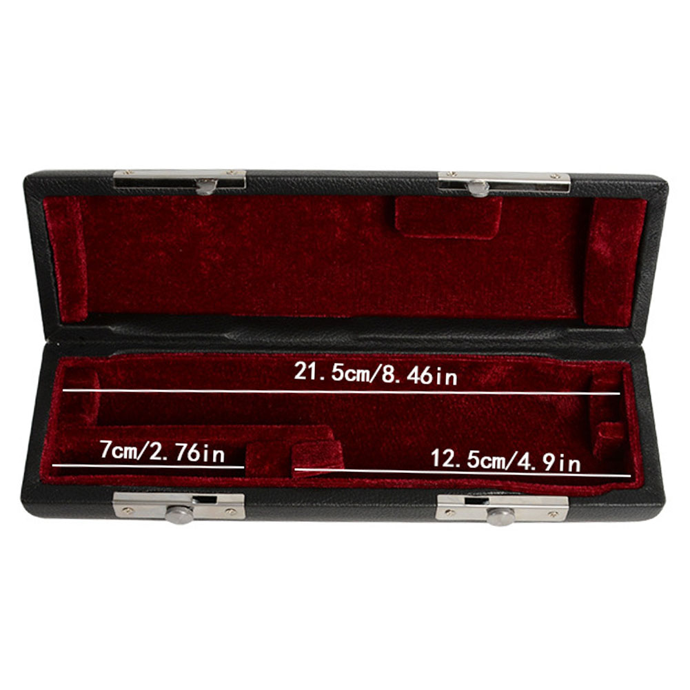 Sales Piccolo C Key Fluit Case Cover Waterdichte Zwarte PU Lederen Tas Zwart Comfortabele Fluit Geluid Instrument Box Onderdelen