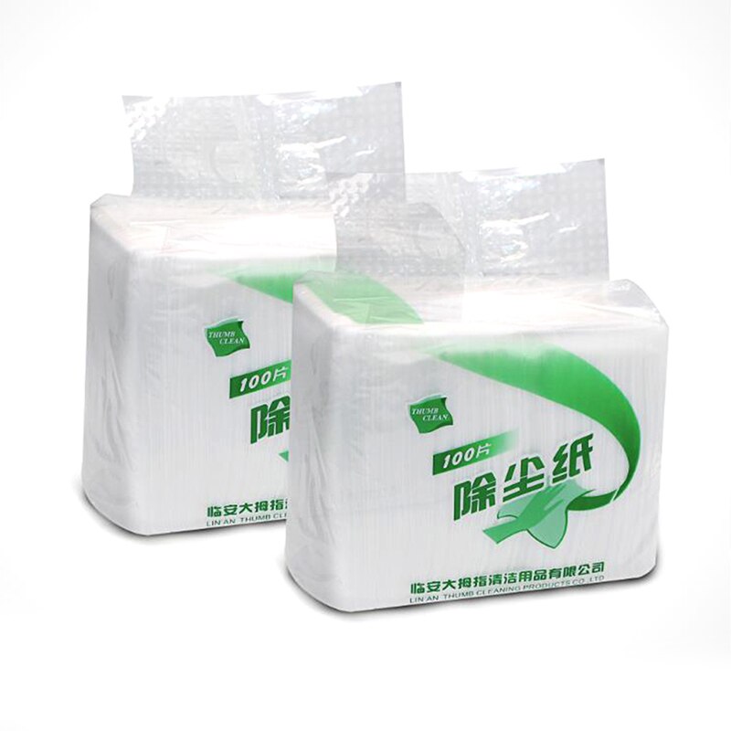100pcs/lot Disposable Electrostatic Dust Removal Mop Paper Home Kitchen Bathroom Cleaning Cloth Replacement Mop Head Cloth
